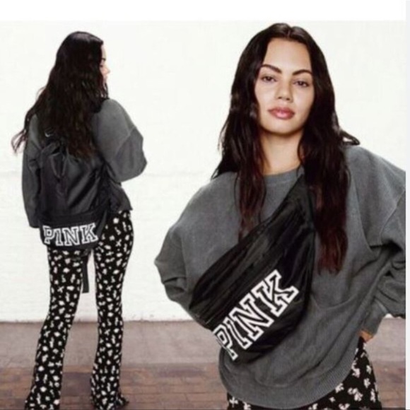 PINK VICTORIA'S SECRET:  Large Convertible Fanny Pack Bag NWT - Picture 3 of 5